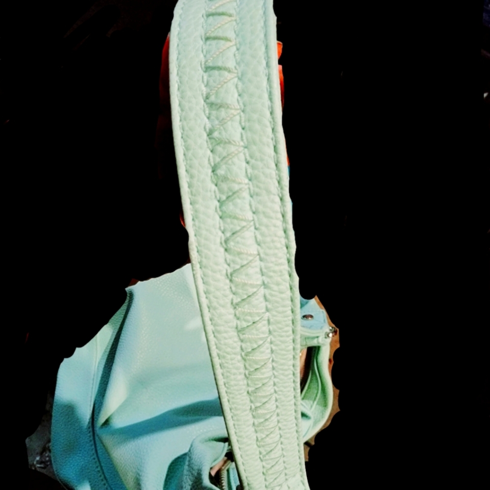 Beautiful Blue leather purse&/